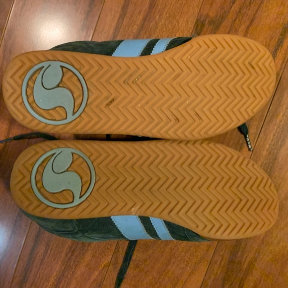 Vintage DVS Milan skate shoes suede dark blue and teal Men's size 8 - Picture 4 of 8